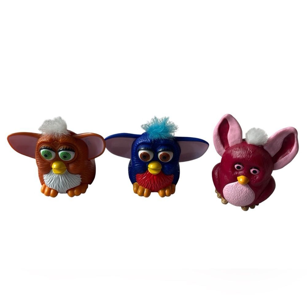 Vintage 1998 Hasbro Furby McDonalds & BK Happy Toy Collectibles